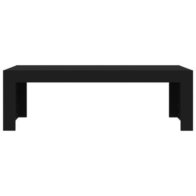 vidaXL Klubska mizica črna 110x50x35 cm iverna plošča