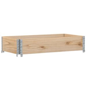 vidaXL Vrtno cvetlično korito 100x50 cm trdna borovina
