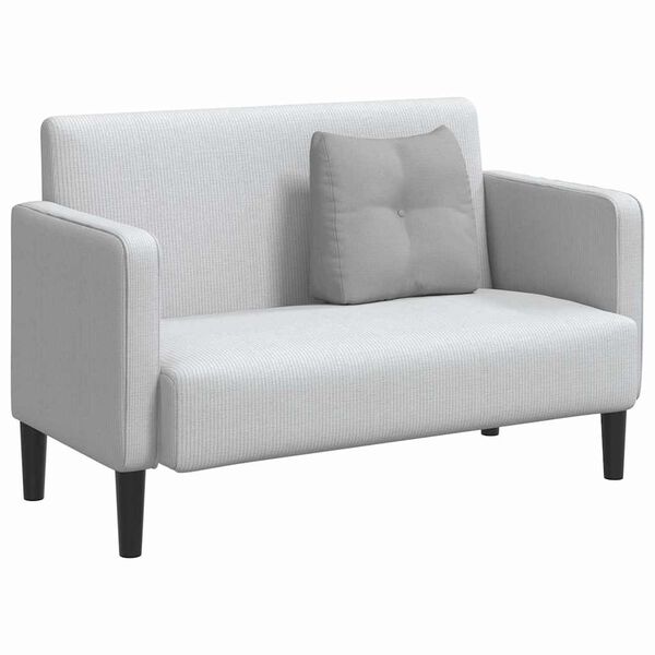 vidaXL Poglavni vzglavnik Oblačno siva 45 x 24 x 50 cm blago