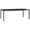 vidaXL Vrtna miza antracitna 200x100x72 cm jeklo