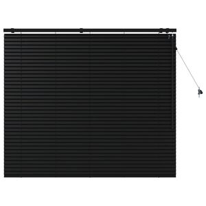 vidaXL Venecijanska žaluzija Črna 125 x 130 cm 35 mm