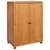 vidaXL Garderobna omara Rjava 80 x 50 x 115 cm Masivno hrastovo les