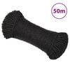 vidaXL Delovna vrv črna 8 mm 50 m polipropilen