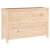vidaXL Vrtna visoka greda 119,5x40x78 cm trdna borovina