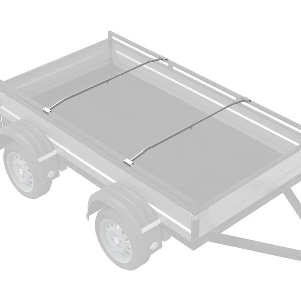 vidaXL primeren za ravno tarpaulinsko zaponko 2 pcs srebrna 100-145 cm