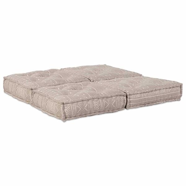 vidaXL Modularni kavč 2 pcs Svetlo rjava 140 x 70 x 36 cm blago