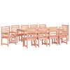 vidaXL Vrtna jedilna garnitura 11-delna trden les douglas