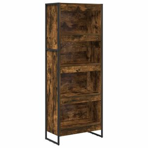 vidaXL Knjigovni omar 60 x 30 x 155 cm Inženirski les Dimni hrast