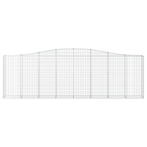 vidaXL Obokane gabion ko&scaron;are 25kosa 400x30x120/140 cm pocinkano železo