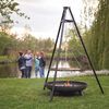 RedFire Trinožno stojalo za žar črne barve 172 cm BBQ TRIPOD