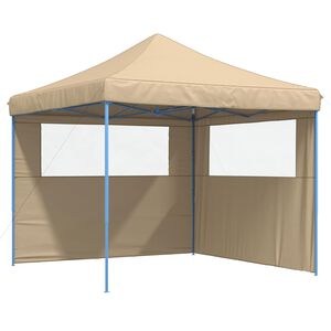 vidaXL Zabavni &scaron;otor 292 x 292 x 315 cm Bež Oxford tkanina