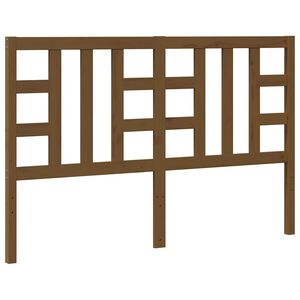 vidaXL Posteljno vzglavje medeno rjavo 166x4x100 cm trdna borovina