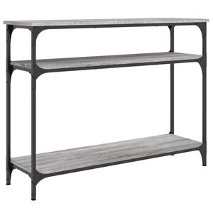 vidaXL Klubska mizica siva sonoma 100x29x75 cm inženirski les