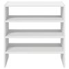 vidaXL Regal za čevlje 2 kosa zložljiva bel 60x30x30,5 cm