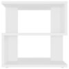 vidaXL Stranska mizica bela 40x40x40 cm inženirski les