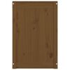 vidaXL Zaboj za perilo medeno rjav 88,5x44x66 cm trdna borovina