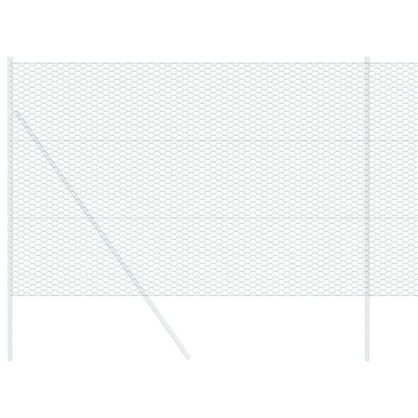 vidaXL &Scaron;esterokotna ograja Zelena 1,5 x 100 m PVC