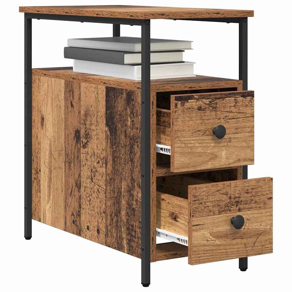 vidaXL Nočna omarica Star les 30 x 60 x 60 cm Konstruiran les