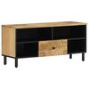 vidaXL TV omarica 100x33x46 cm trden mangov les