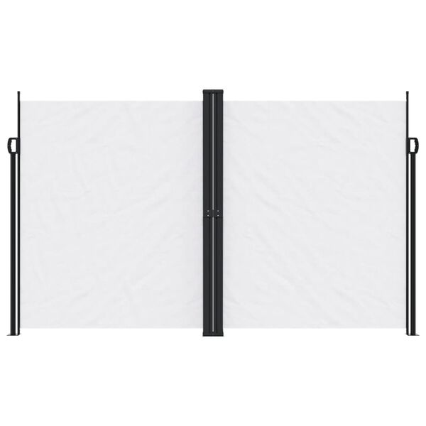 vidaXL Zložljiva stranska tenda bela 200x600 cm