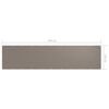 vidaXL Balkonsko platno taupe 120x500 cm oksford blago