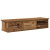 vidaXL Stenska omara Old Wood 88x26x18,5 cm Inženirski les