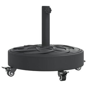 vidaXL Podstavek za senčnik s kolesi za drog &Oslash;38/48 mm 27 kg okrogel