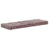 vidaXL Talna sedežna blazina za paleto bombaž 120x40x7 cm taupe