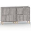 vidaXL Komoda 2 kosa siva sonoma 60x35x70 cm inženirski les