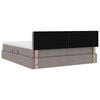 vidaXL Postelja s shranjevanjem Taupe 180 x 200 cm Umjetno usnje