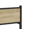 vidaXL Kovinski posteljni okvir brez vzmetnice sonoma hrast 160x200 cm