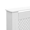 vidaXL Pokrov za radiator bel 112x19x81,5 cm MDF