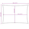 vidaXL Senčno jadro oksford blago pravokotno 2,5x4 m taupe