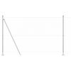 vidaXL Steber ograje. srebrna 10 x 1,5 m (50 mm mreža) Jeklo