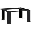 vidaXL Pedestal za pralni stroj Črna 64 x 55 x 32,5 cm Jeklo