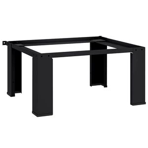 vidaXL Pedestal za pralni stroj Črna 64 x 55 x 32,5 cm Jeklo