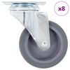 vidaXL Gibljiva kolesa 8 kosov 75 mm
