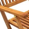 vidaXL Zložljiva vrtna jedilna garnitura 7-delna trden akacijev les