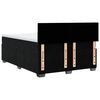 vidaXL Box spring postelja z vzmetnico črna 160x200 cm žamet