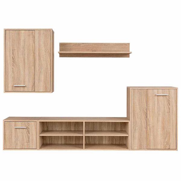 vidaXL Komplet TV omaric 5 pcs sonoma hrast 221 x 30 x 80 cm