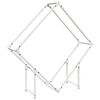 vidaXL Stojalo za drva White 100x25x100 cm Hladno valjano jeklo