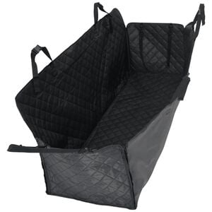 vidaXL Prevleka za avtomobilski sedež za psa črna 137x46x50 cm