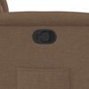 vidaXL Naslanjač iz rjavega blaga