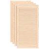 vidaXL Vrata za omarico z letvicami 4 kosi 99,3x49,4 cm trdna borovina