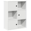 vidaXL Knjižna omara bela 60x24x76,5 cm inženirski les