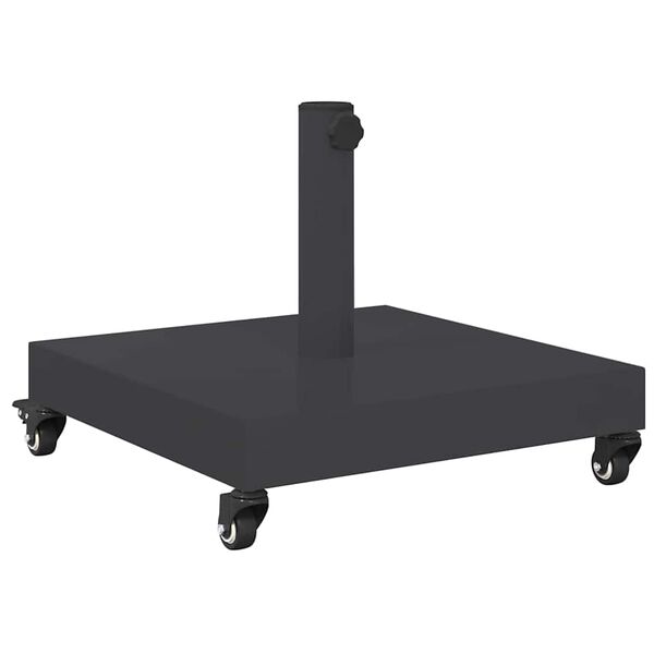 vidaXL Podstavek za senčnik Temno siva 45 x 45 x 31,5 cm