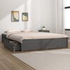 vidaXL Posteljni okvir s predali siv 160x200 cm