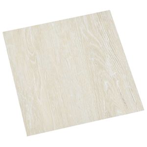 vidaXL Samolepilne Talne Plo&scaron;če Krem 30,5 x 30,5 cm 20 kos PVC