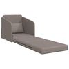 vidaXL Sofa postelja Taupe 65 x 80 x 83 cm Žamet