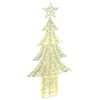 vidaXL Božično drevo 240 LED Toplo bela 181 cm PET